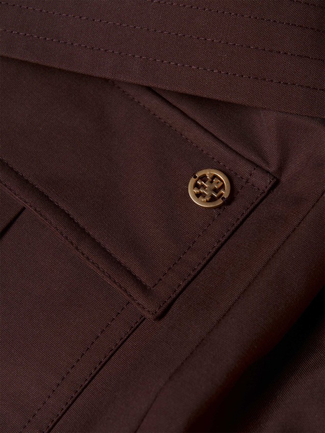 Blusão Acolchoado com Gola de Pelo e Cinto