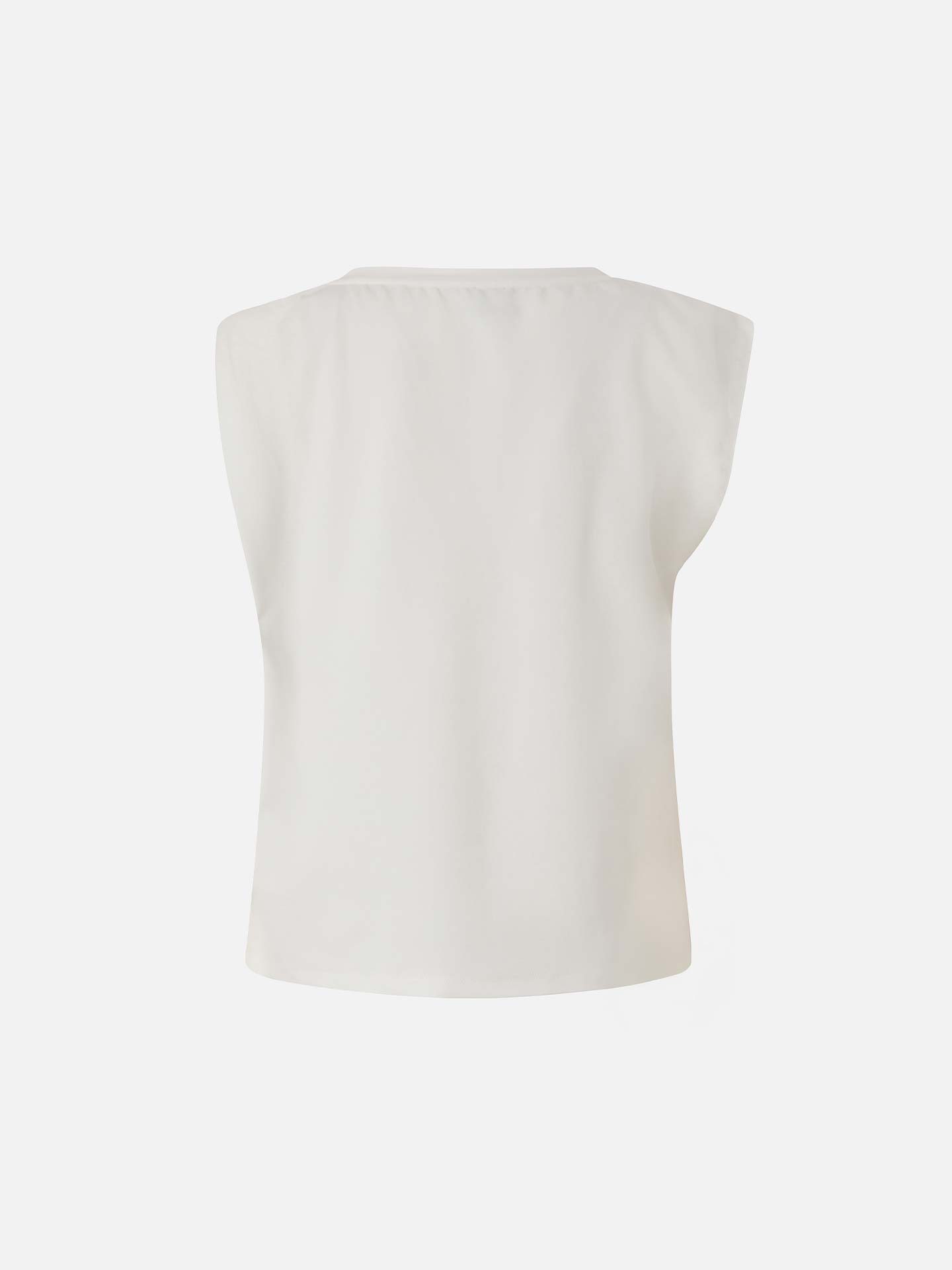 T-shirt com Detalhe Drapeado