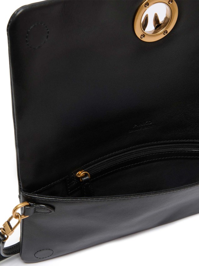 Bolsa Clutch Love Bag Click Soft Horizontal em Pele