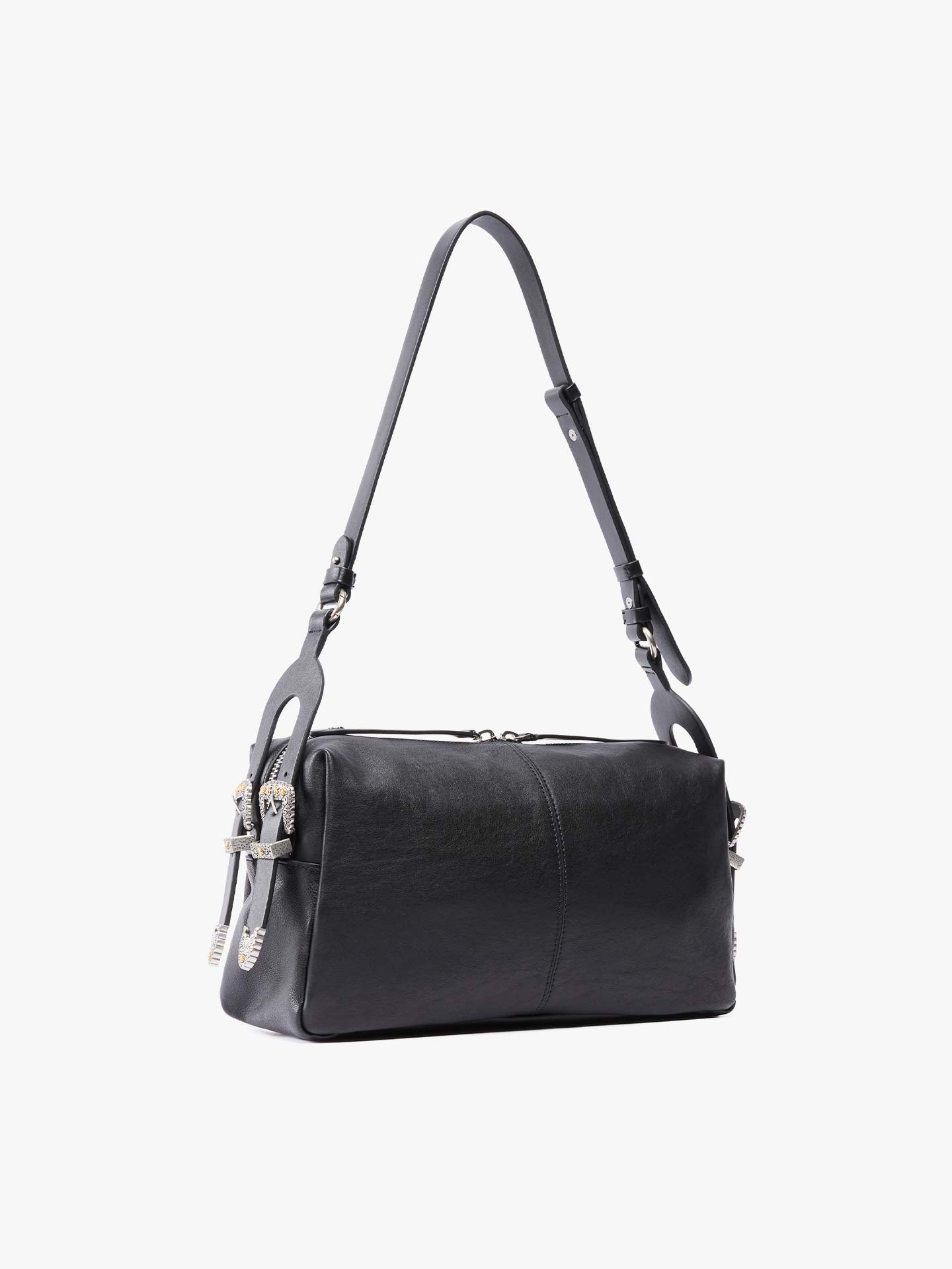 Mala de Ombro Keeper Média em Pele