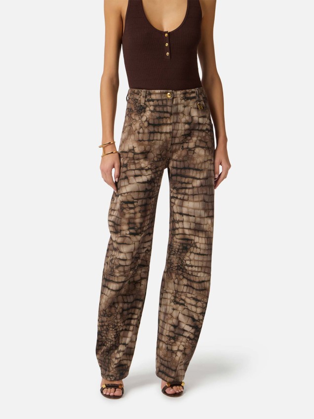 Calças Drill de Corte Oversized