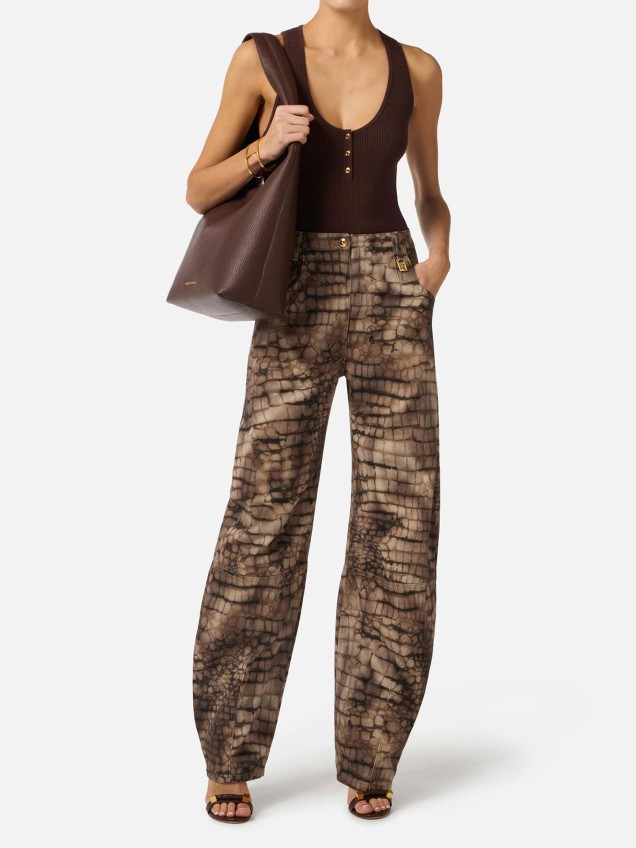 Calças Drill de Corte Oversized