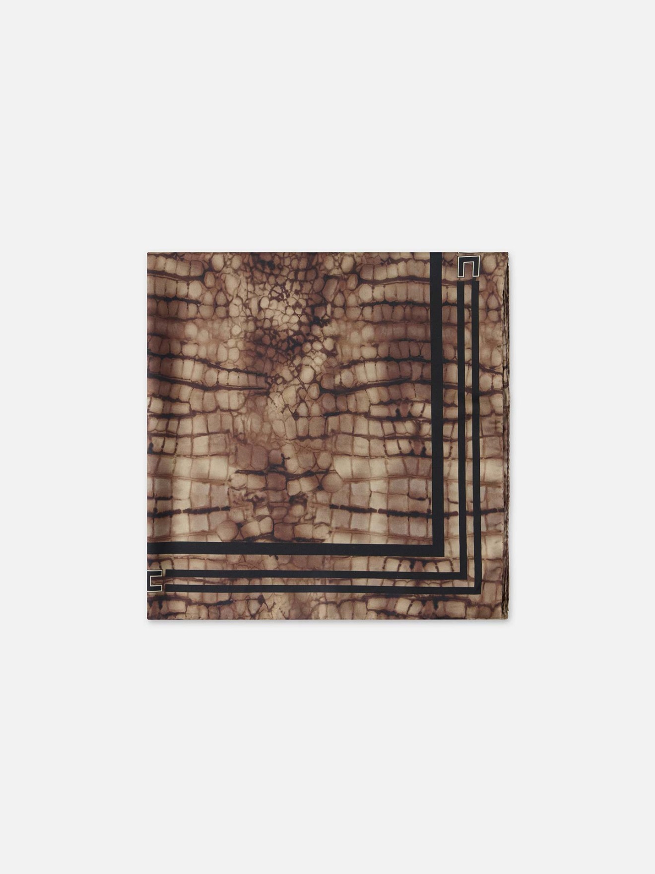 Len�o Quadrado de Seda com Padr�o