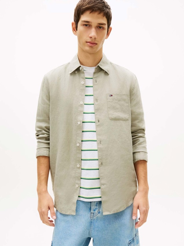 Camisa de Linho Regular Fit