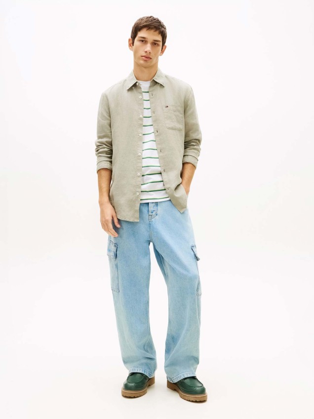 Camisa de Linho Regular Fit
