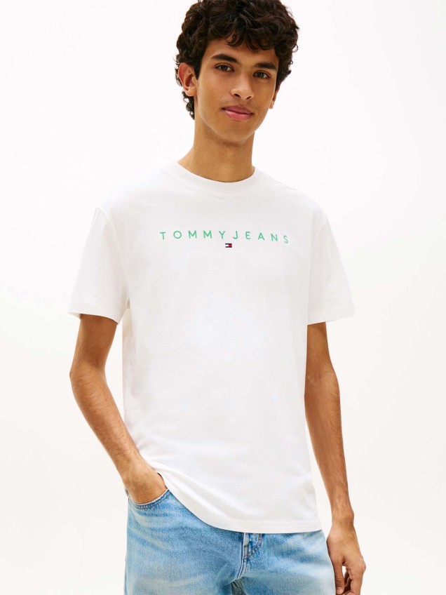T-shirt com Log�tipo Bordado