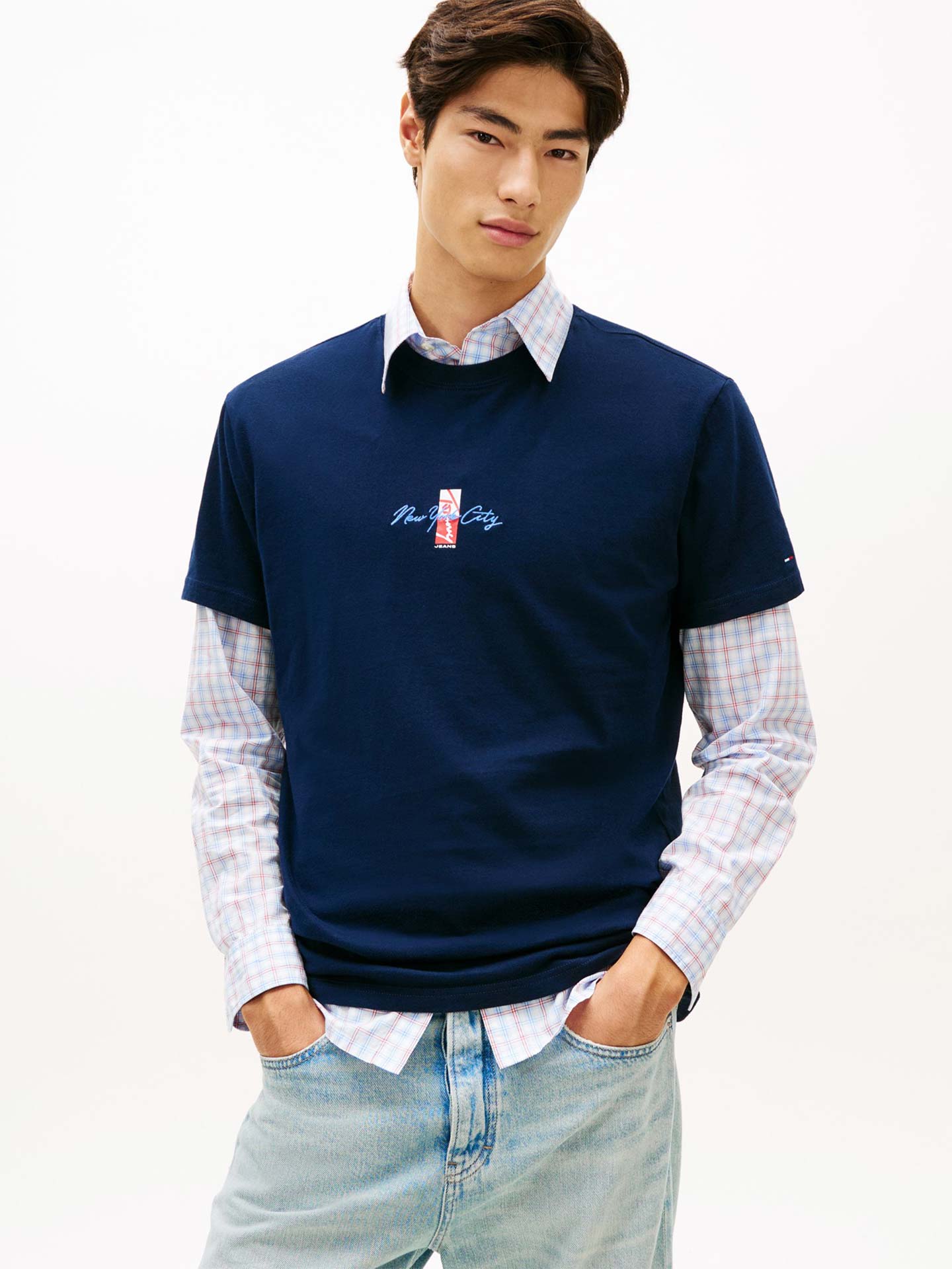 T-shirt com Gola Redonda