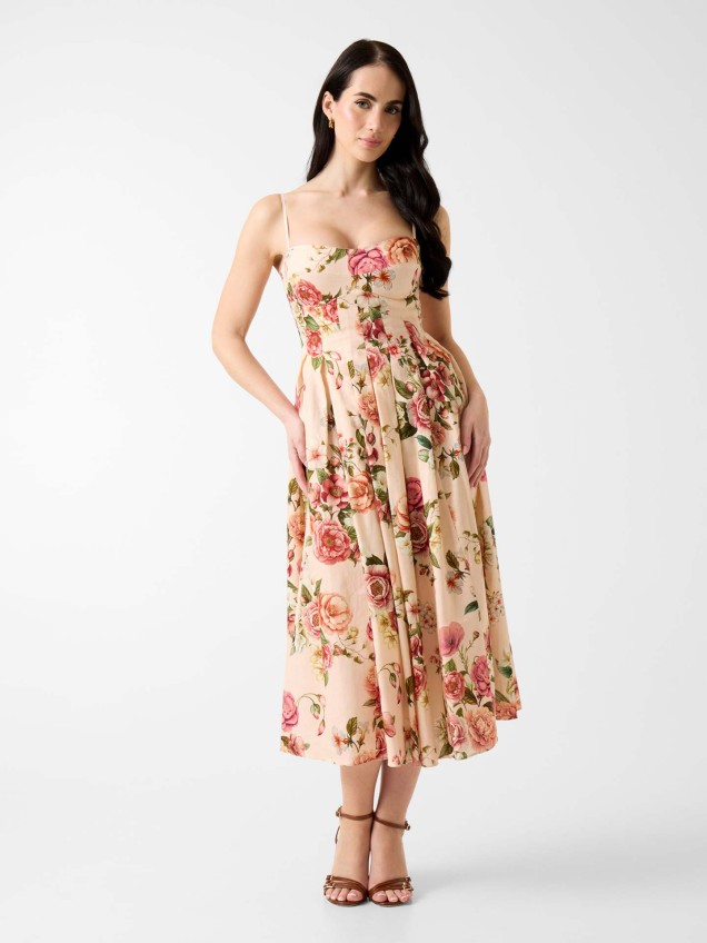 Vestido Midi Floral Bria
