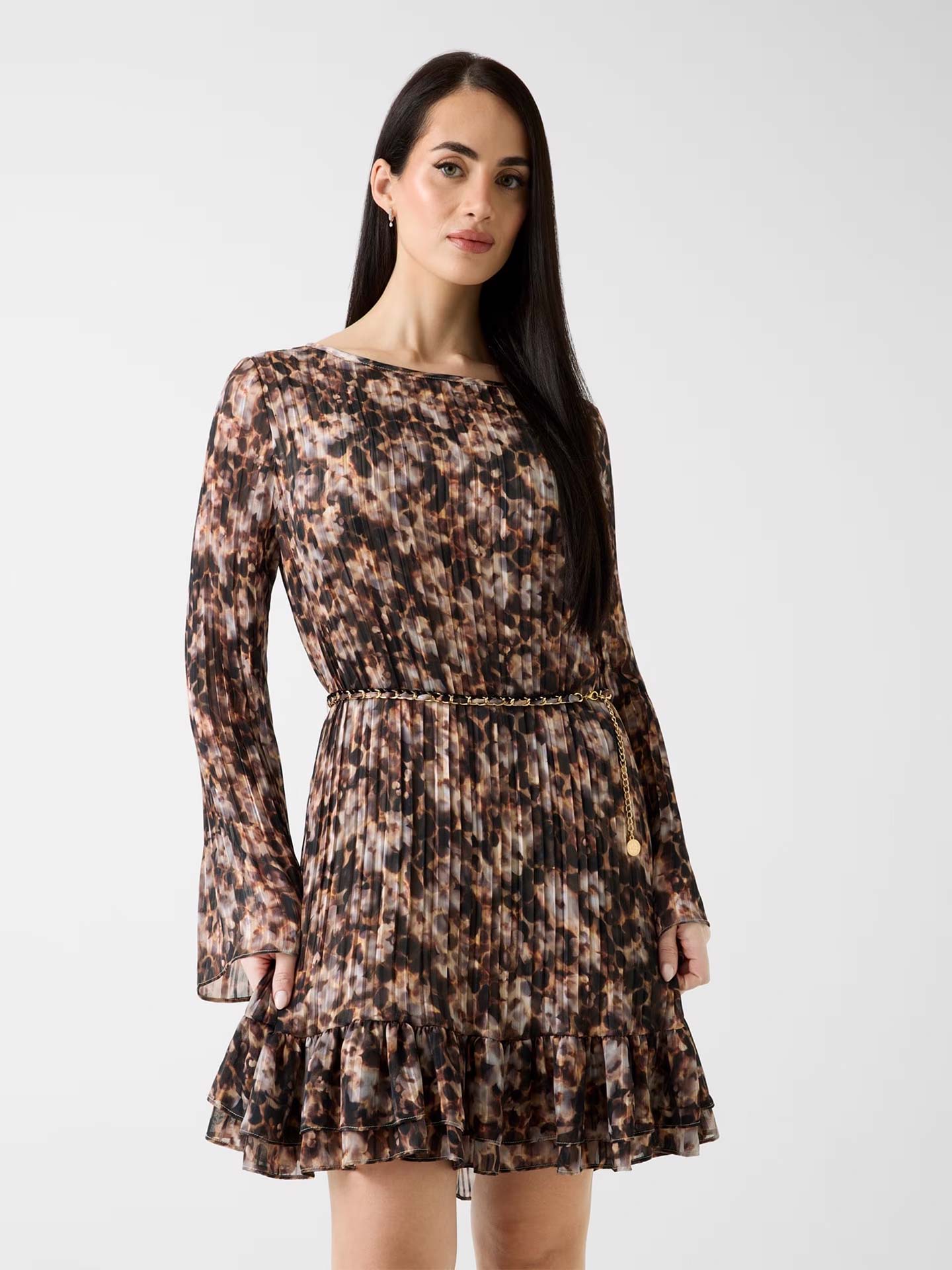 Vestido Curto Plissado Ilenia