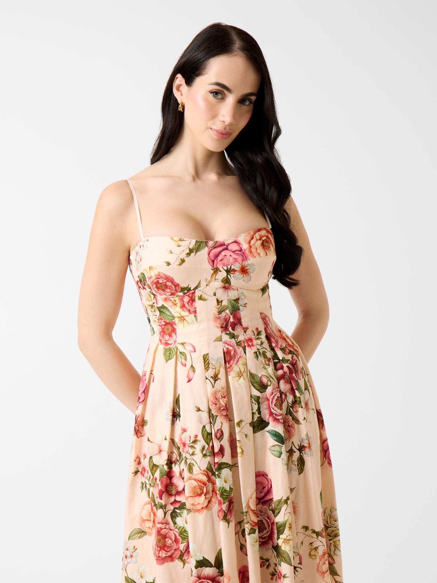 Vestido Midi Floral Bria