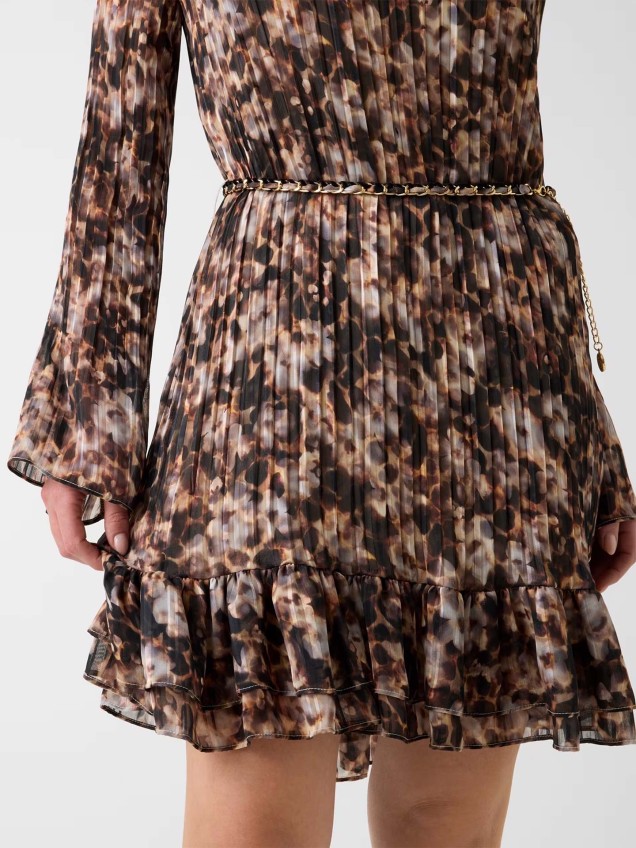 Vestido Curto Plissado Ilenia