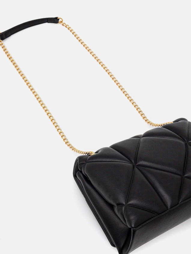 Mala de Tiracolo Acolchoada com Alça de Corrente