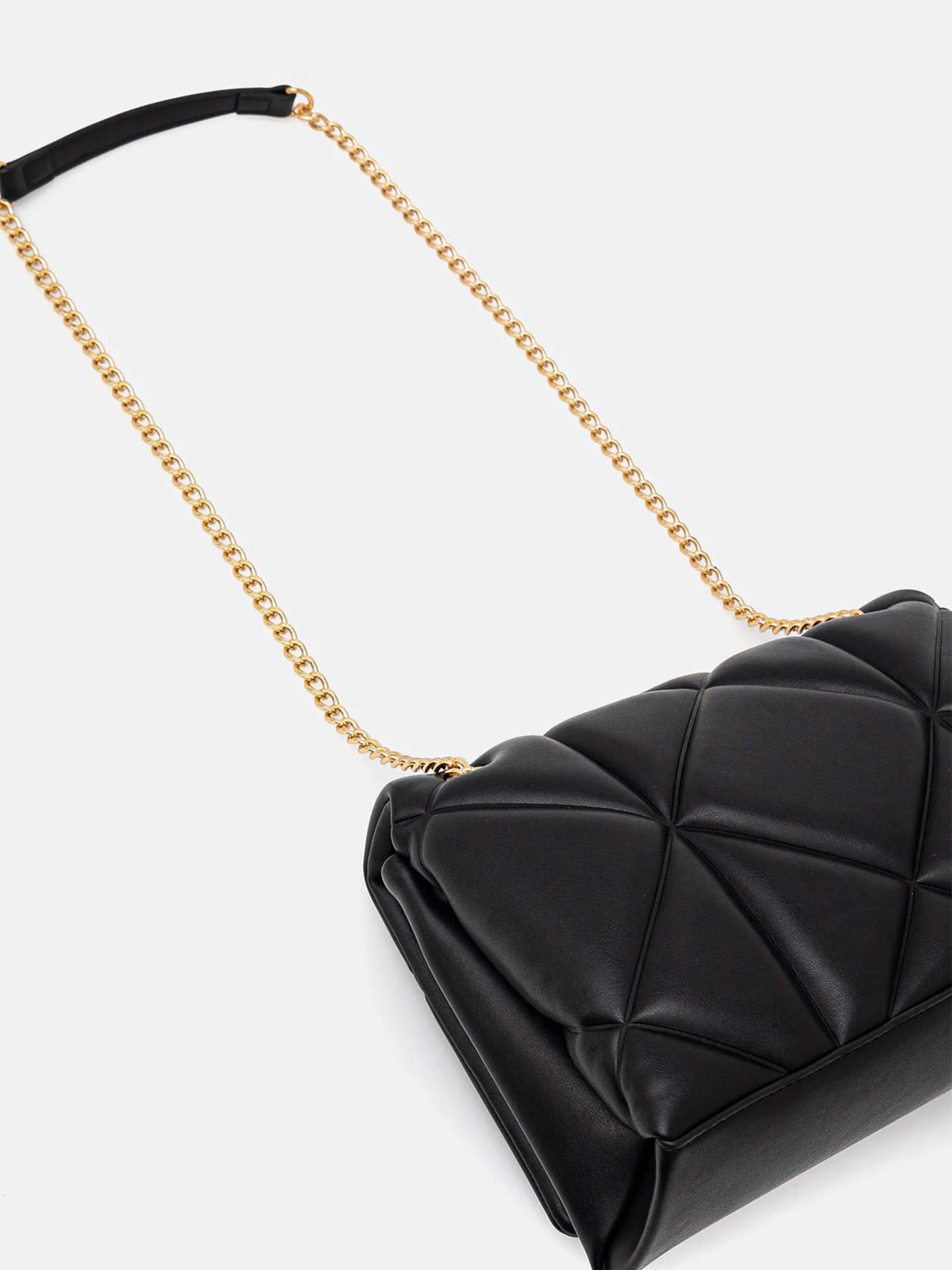 Mala de Tiracolo Acolchoada com Alça de Corrente