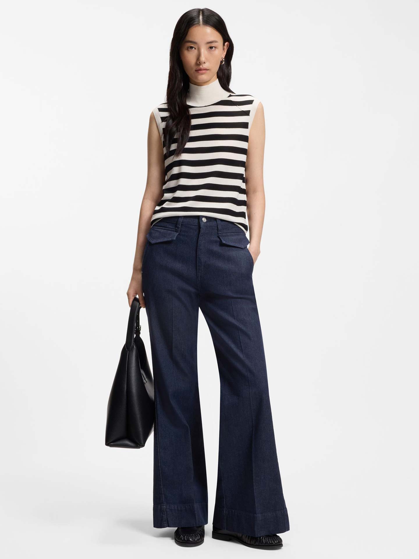 Calças de Ganga à Boca de Sino