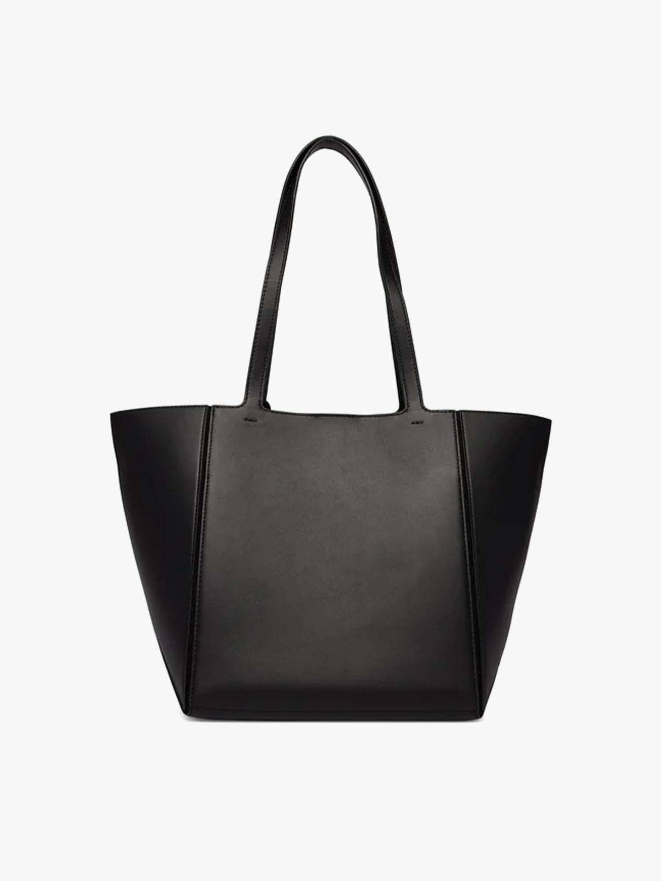 Tote Bag em Pele com Charm de Log�tipo