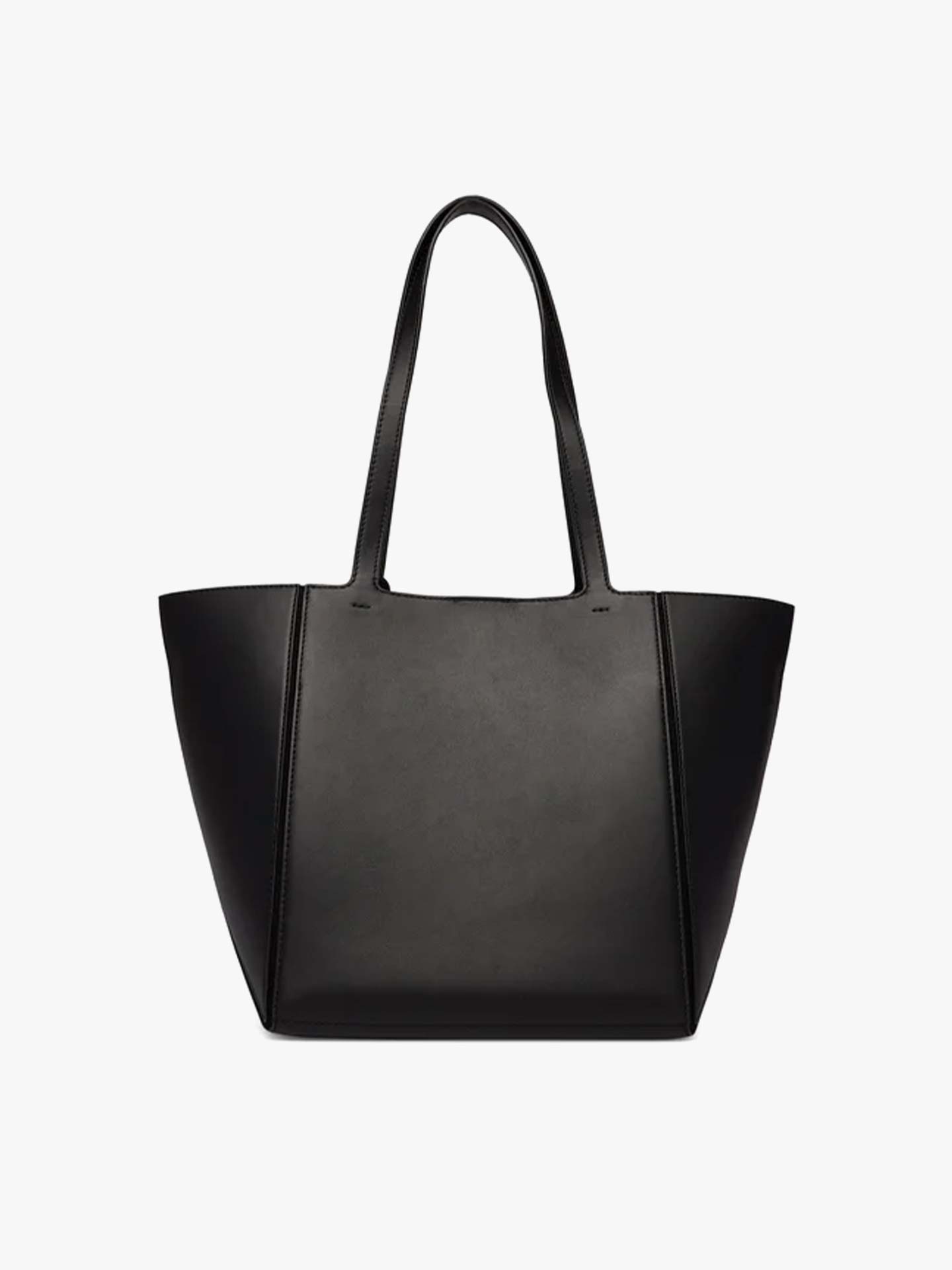 Tote Bag em Pele com Charm de Logótipo
