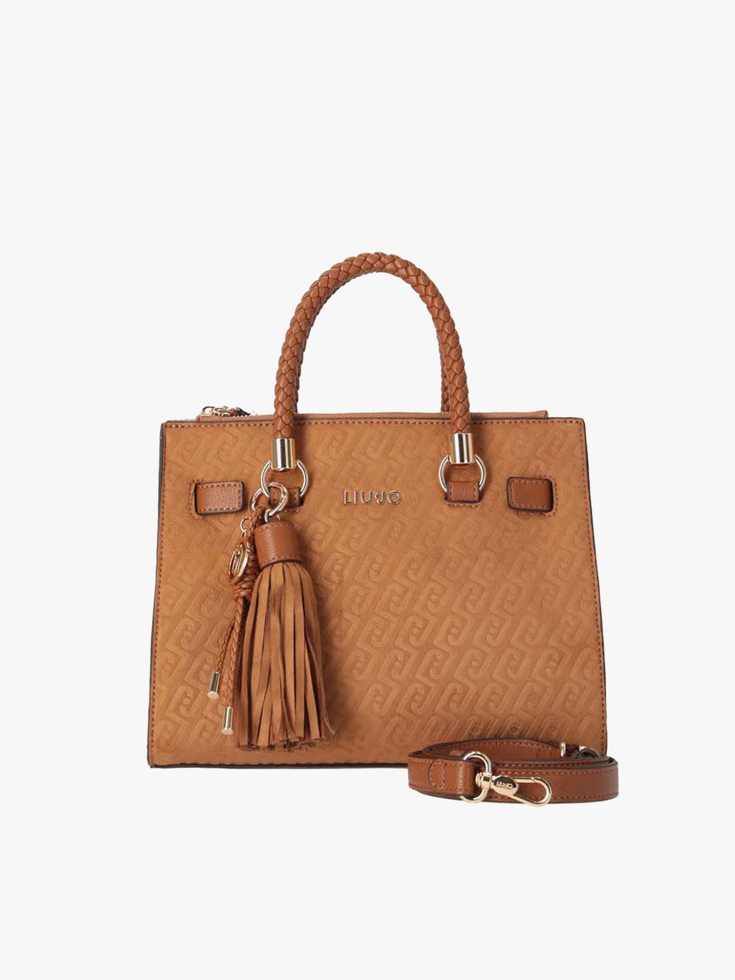 Mala de Mão com Padrão Monograma