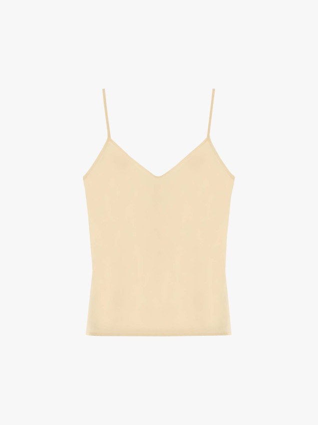 Top de Alças Finas e Decote em V