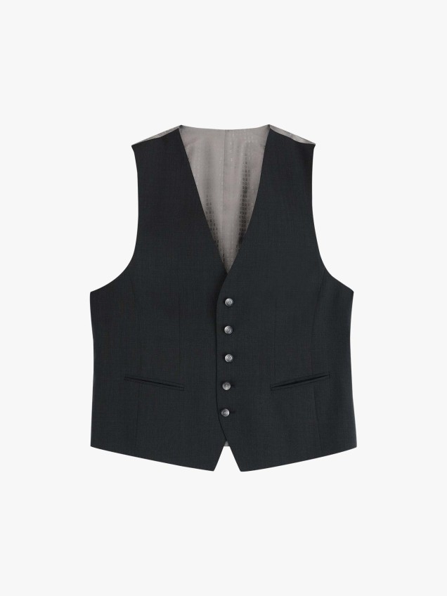 Fato Regular Fit em Lã