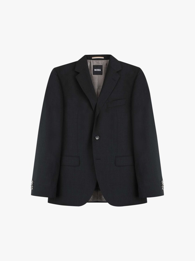 Fato Regular Fit em Lã