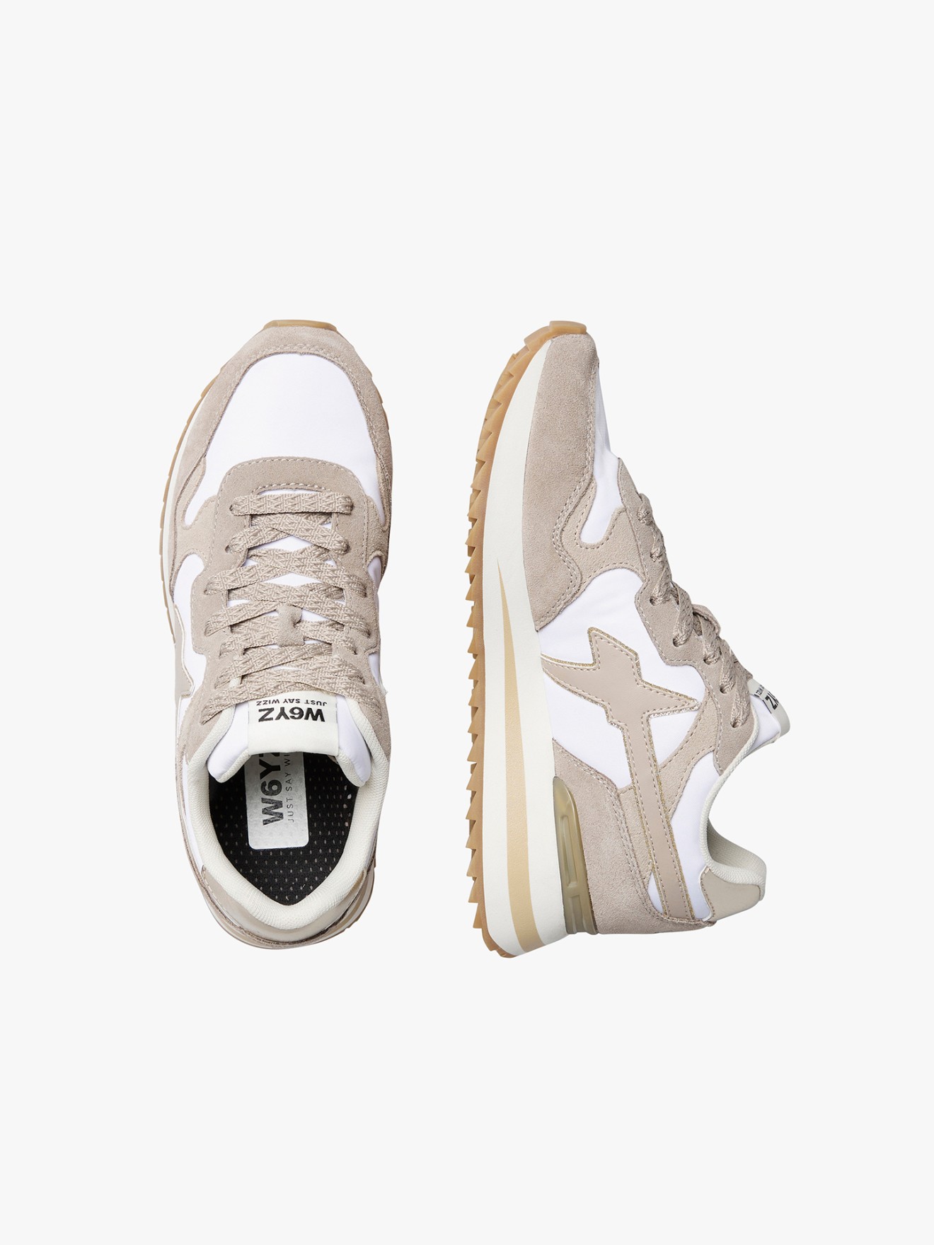 Sapatilhas W6YZ YAK-W em Tecido T�cnico e Camur�a com Sola Dentada