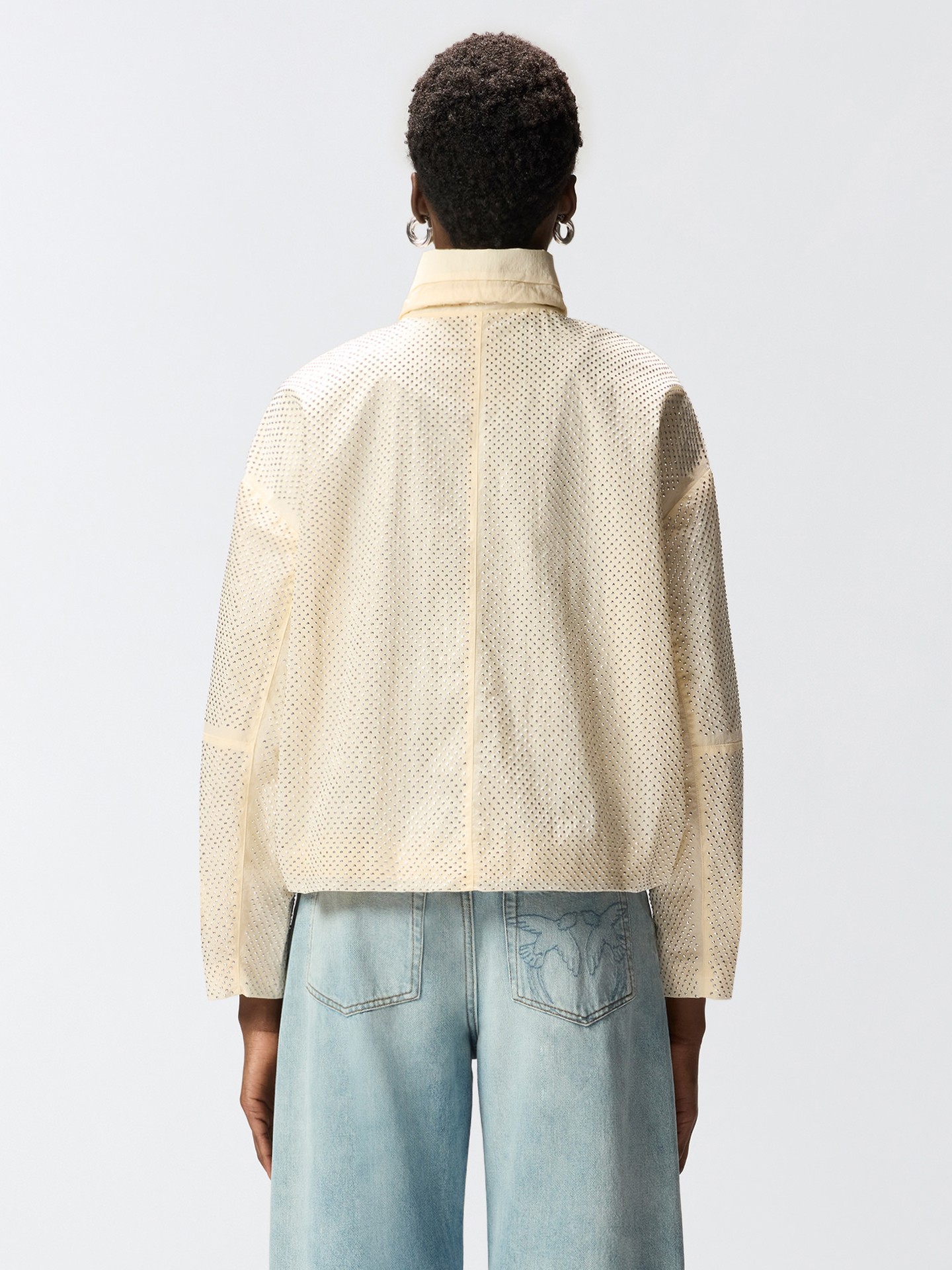 Blusão com Aplicações de Brilhantes Babette