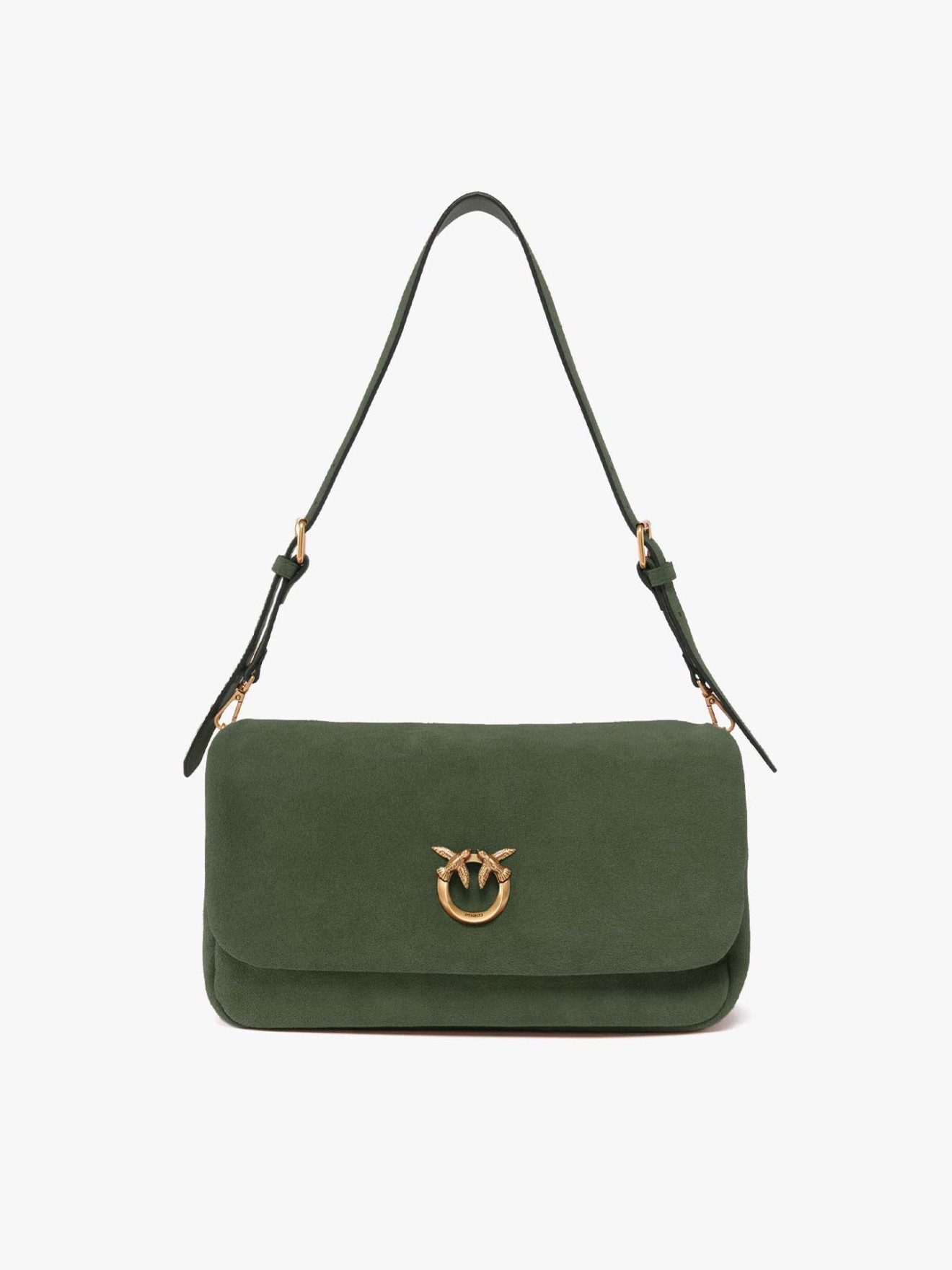 Mala de Ombro Pinko Click Soft em Pele