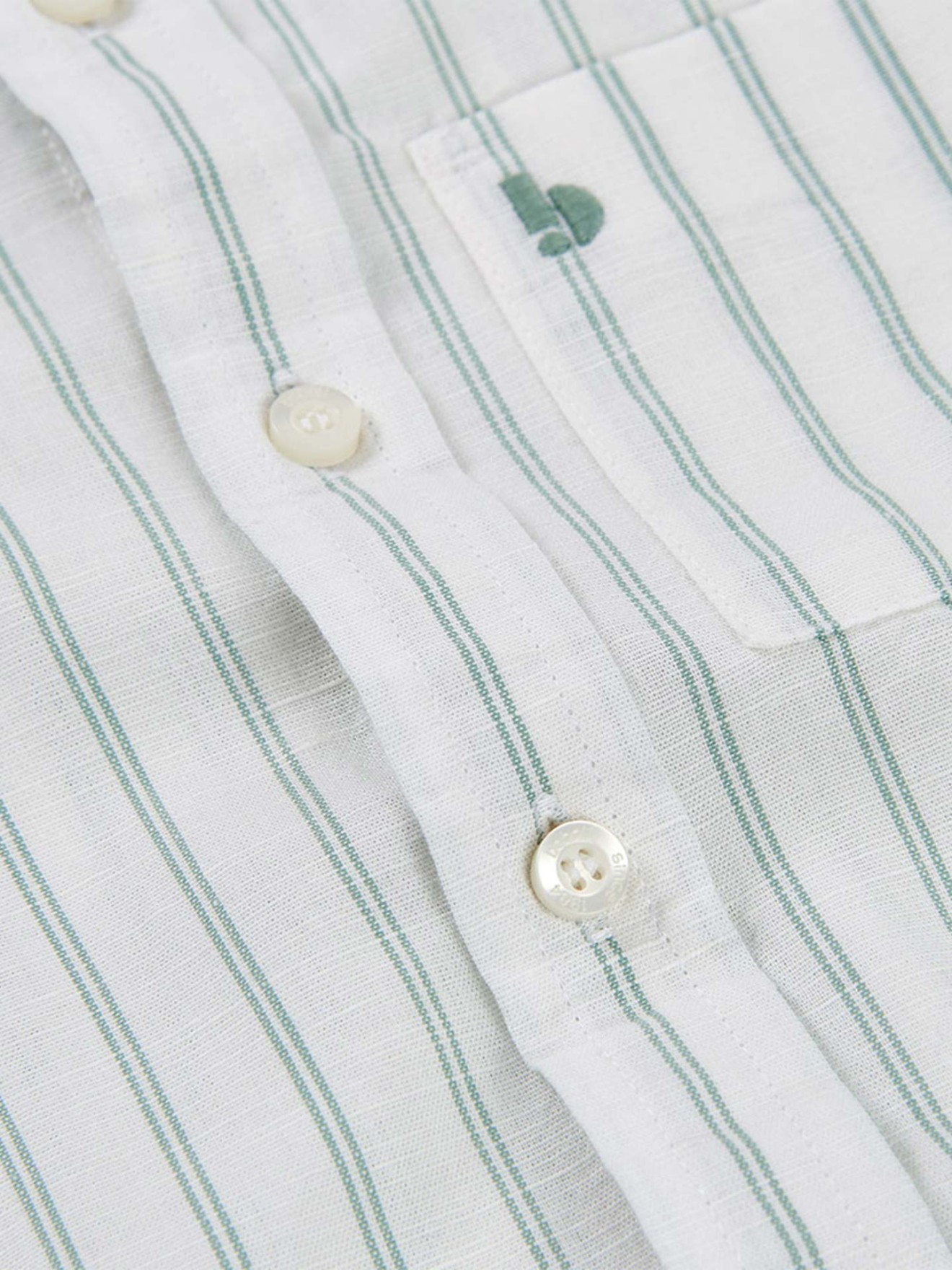 Camisa de Manga Curta �s Riscas