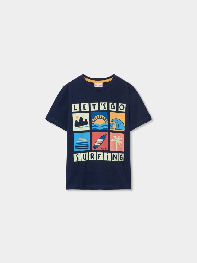 T-shirt com Estampado Surf