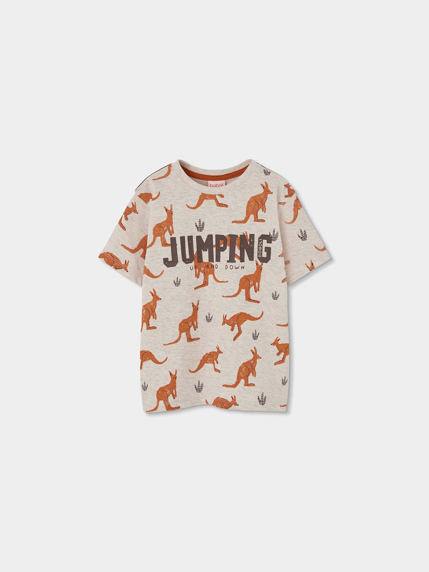 T-shirt com Estampado de Cangurus