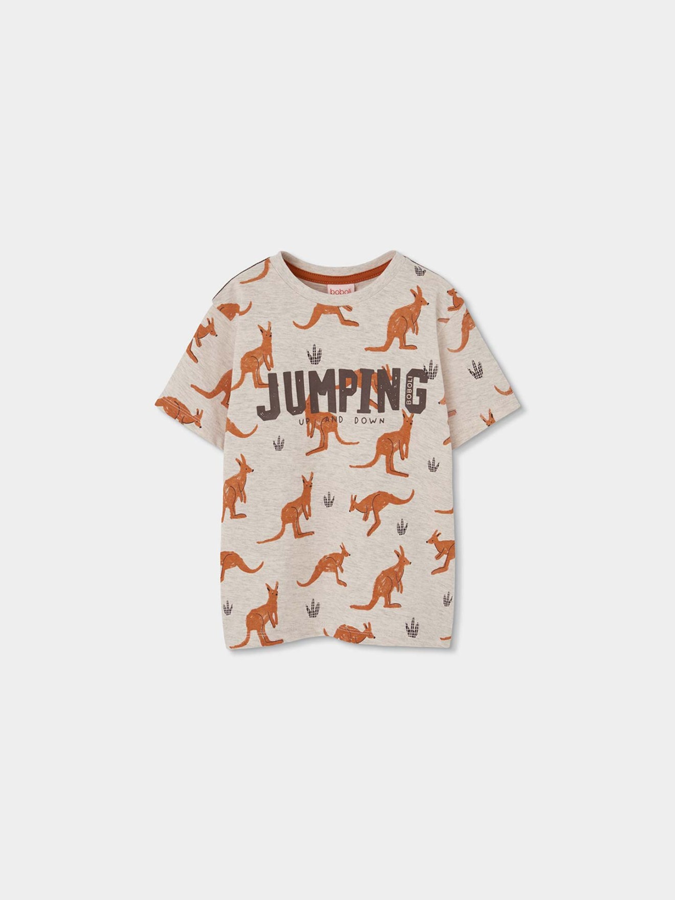T-shirt com Estampado de Cangurus
