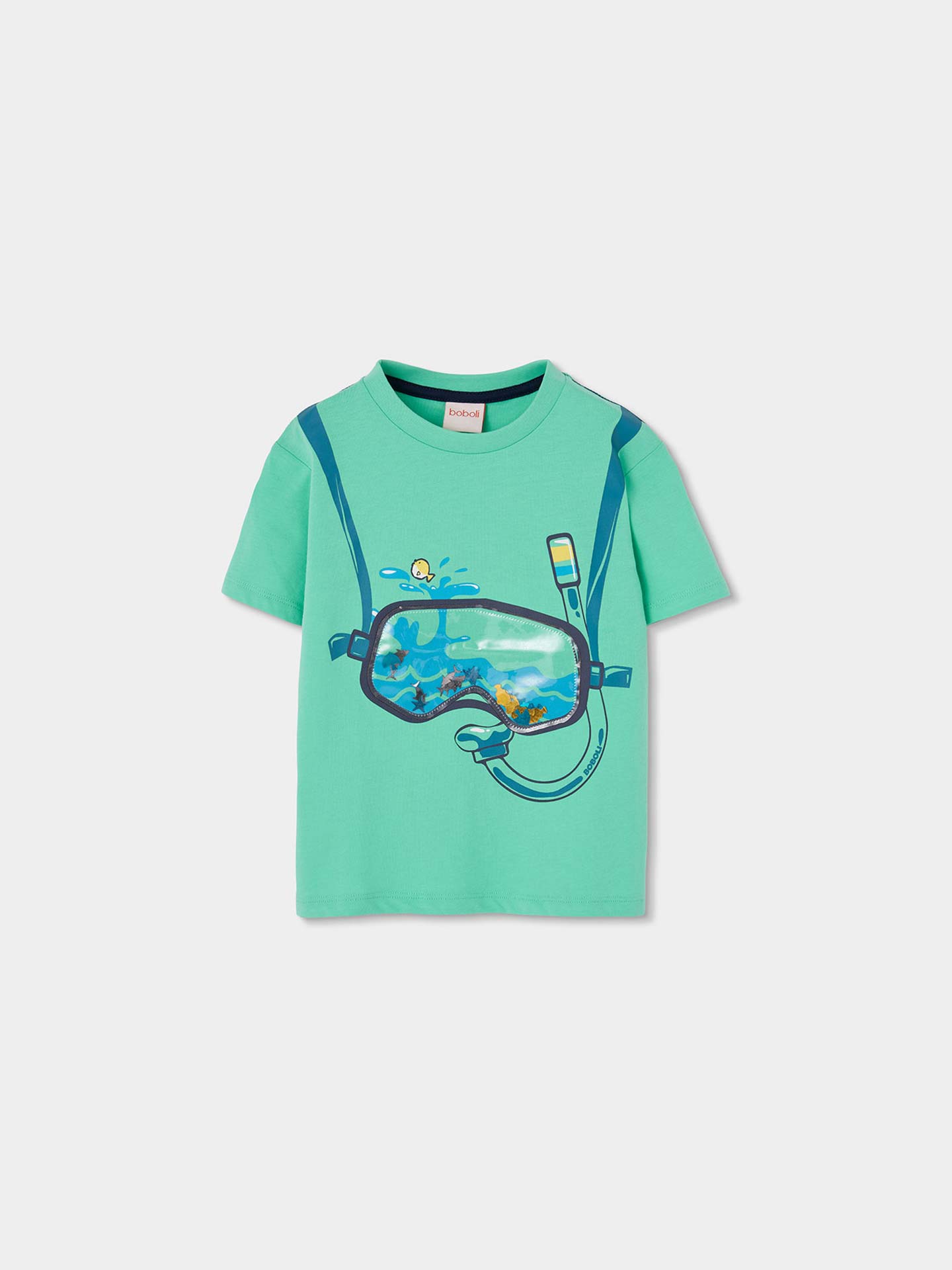 T-shirt com Estampado de Mergulho