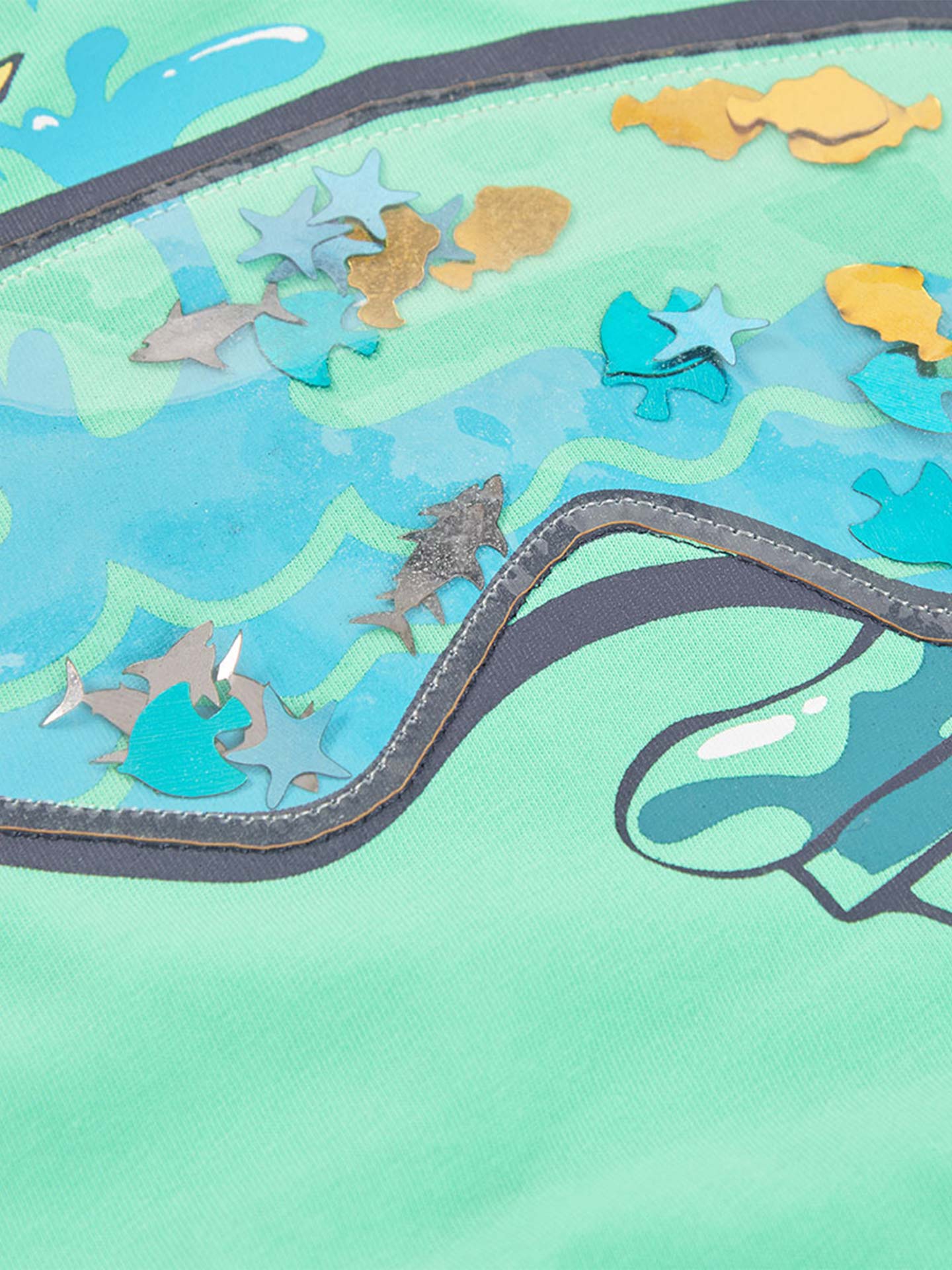 T-shirt com Estampado de Mergulho