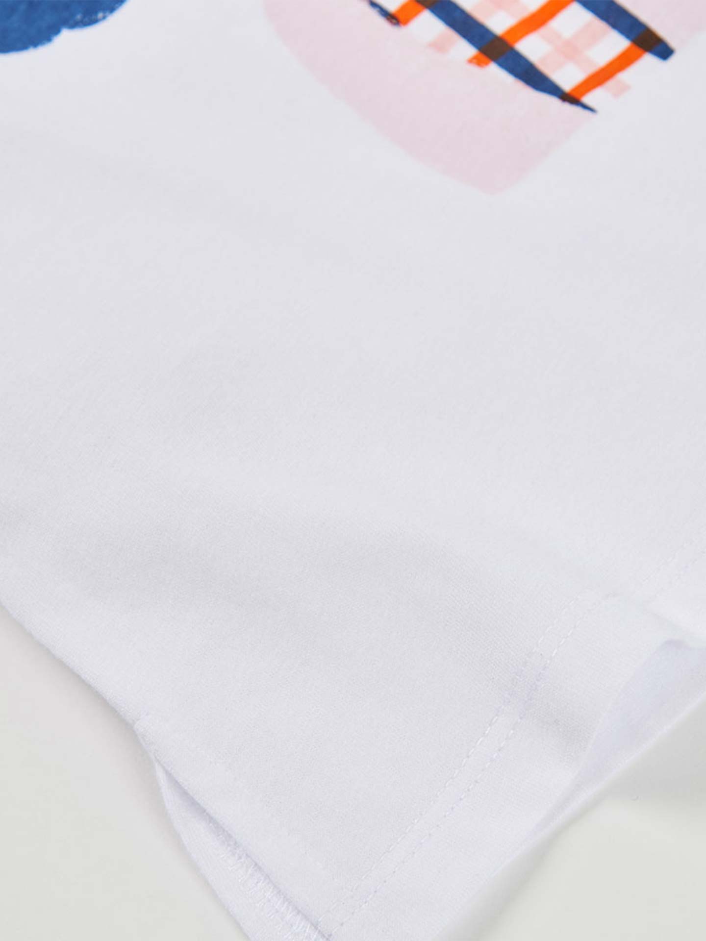 T-shirt de Algodão Estampada