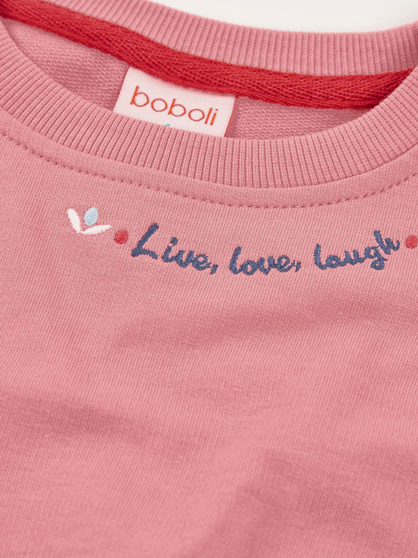 Sweatshirt com Estampado Floral e Bordado