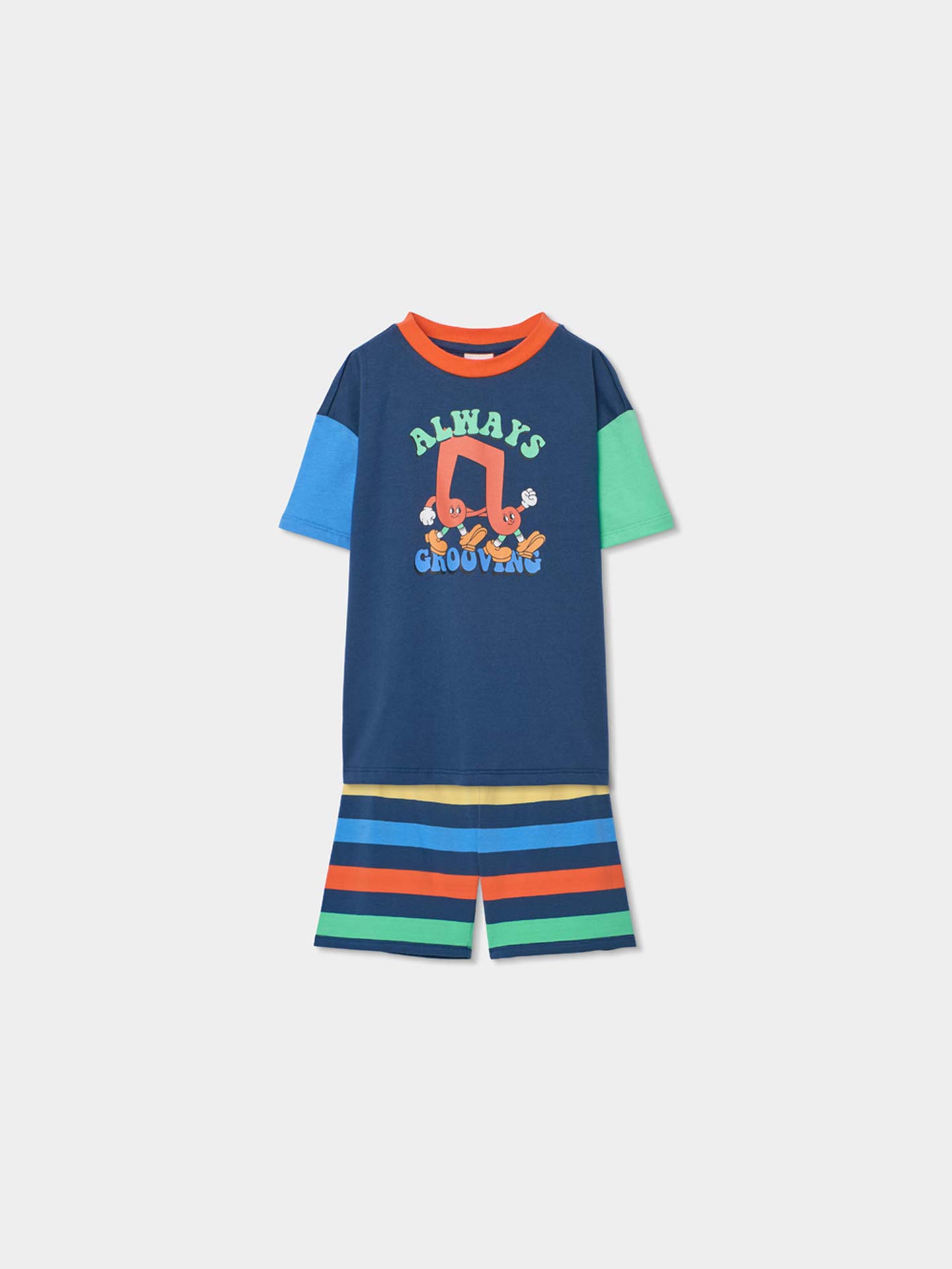Pijama de Manga Curta e Calções