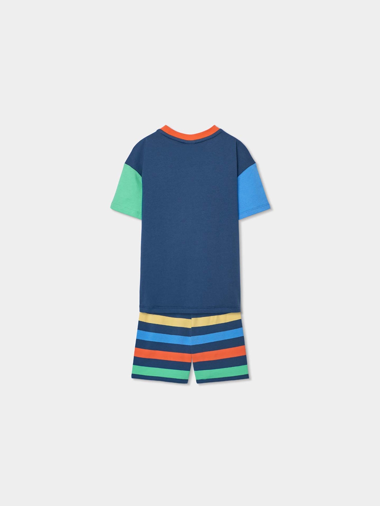 Pijama de Manga Curta e Cal��es