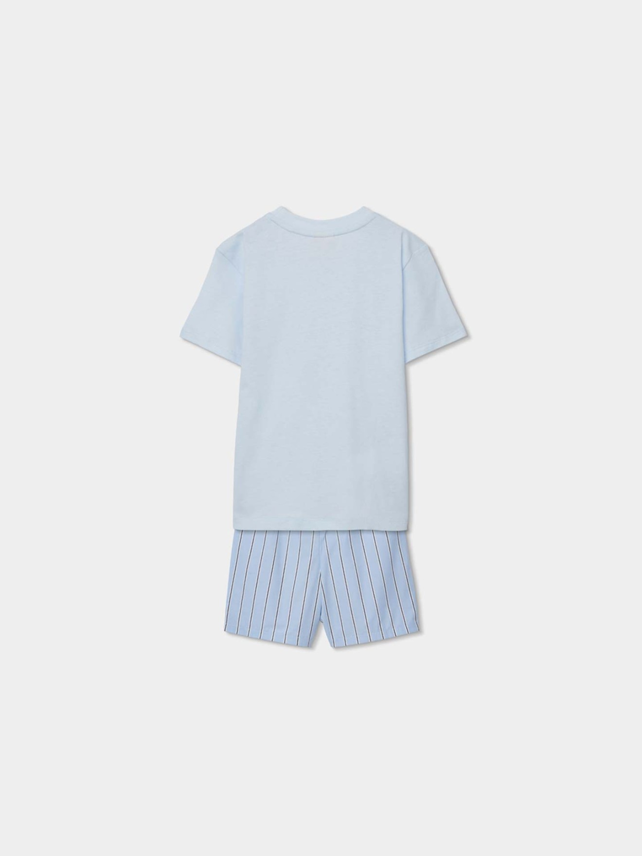 Pijama de Manga Curta e Cal��es