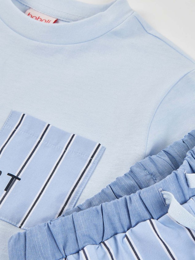 Pijama de Manga Curta e Calções