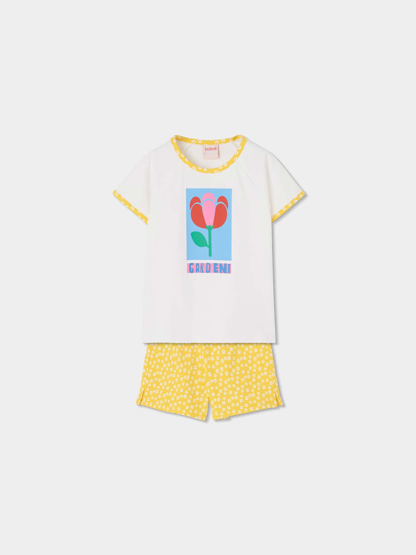 Pijama com Estampado Floral