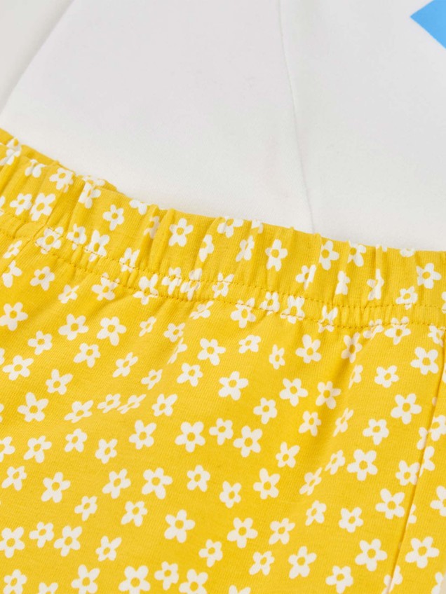 Pijama com Estampado Floral