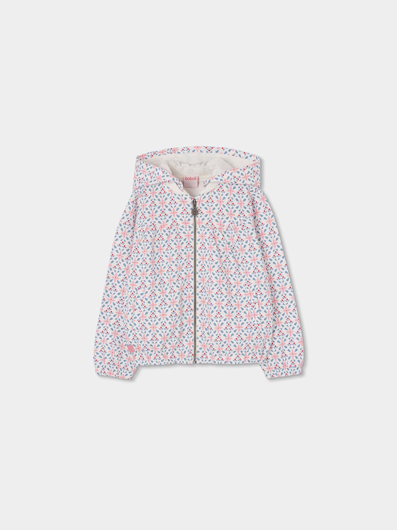 Casaco Estampado com Capuz Remov�vel