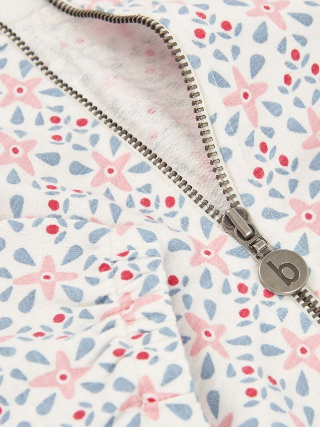 Casaco Estampado com Capuz Removível