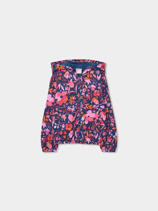 Casaco Estampado com Capuz