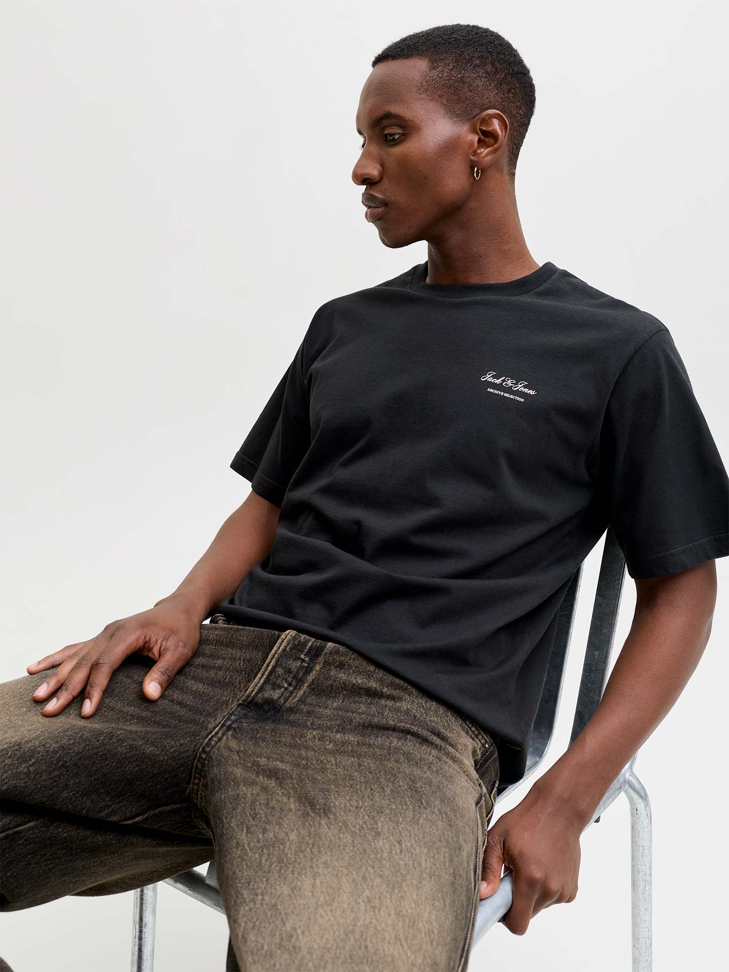 T-shirt Relaxed Fit com Estampado