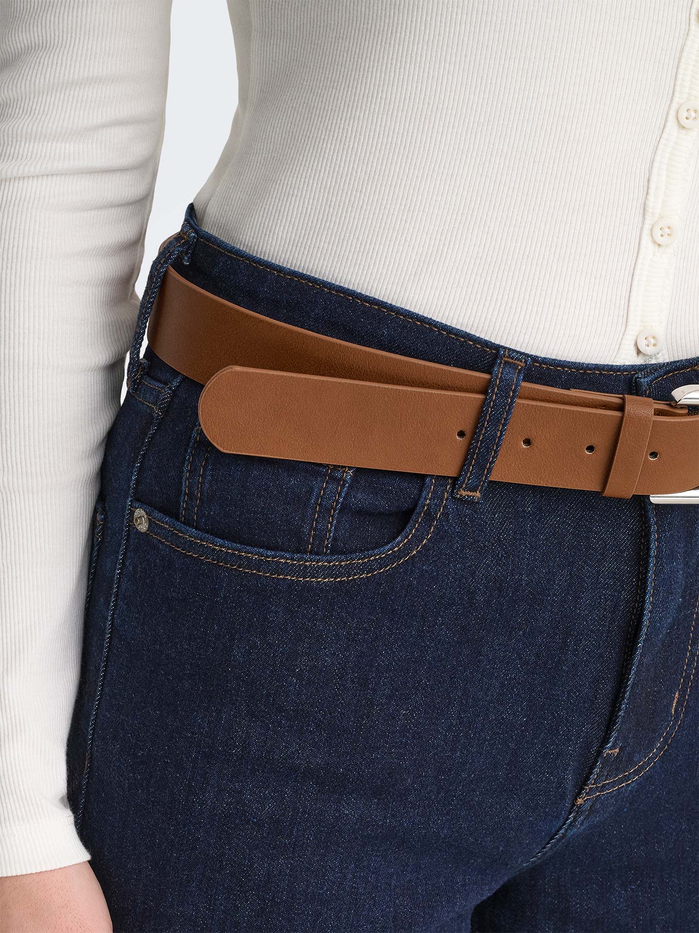 Calças de Ganga de Perna Larga