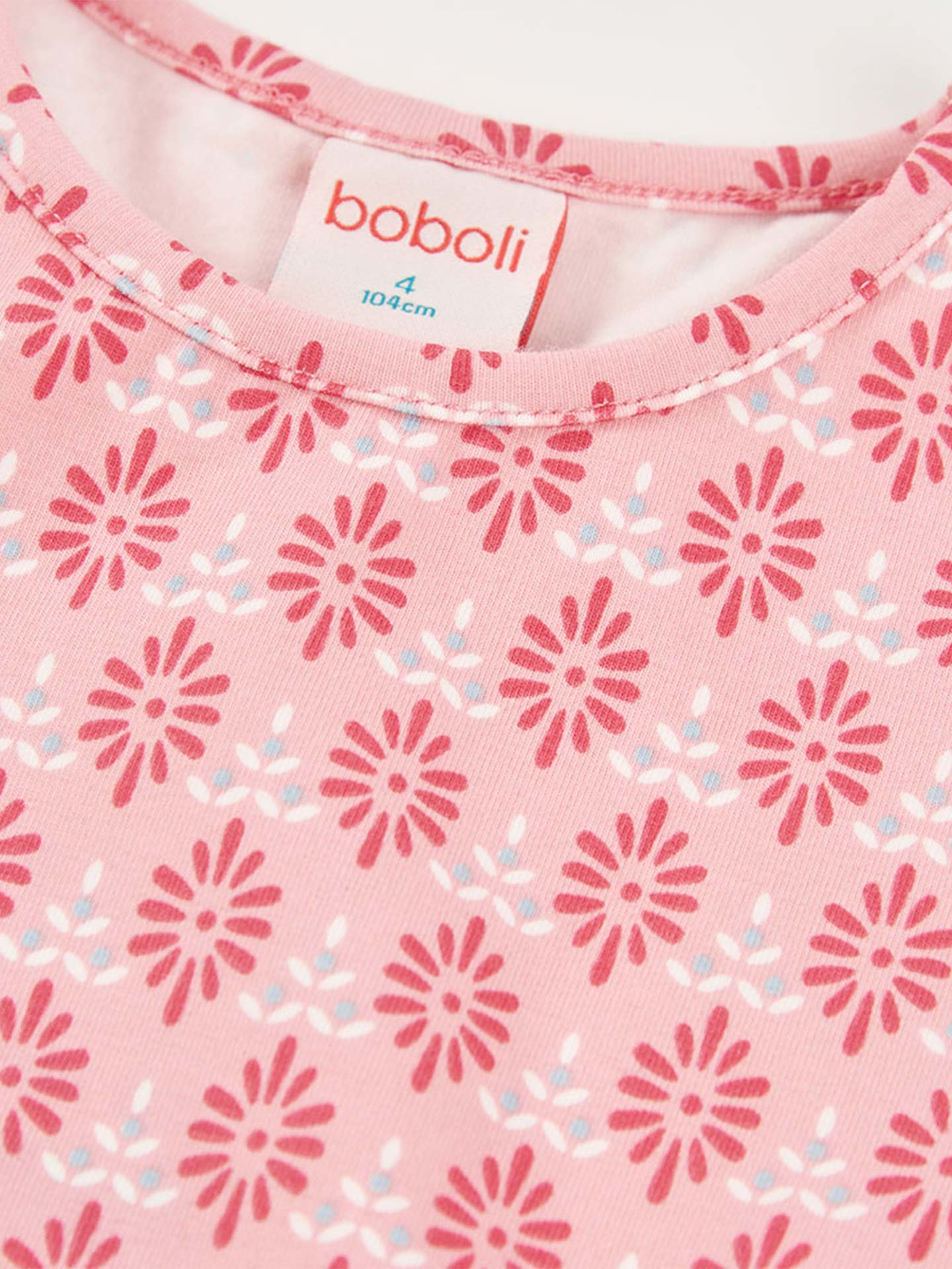 Vestido de Manga Curta com Padrão Geométrico