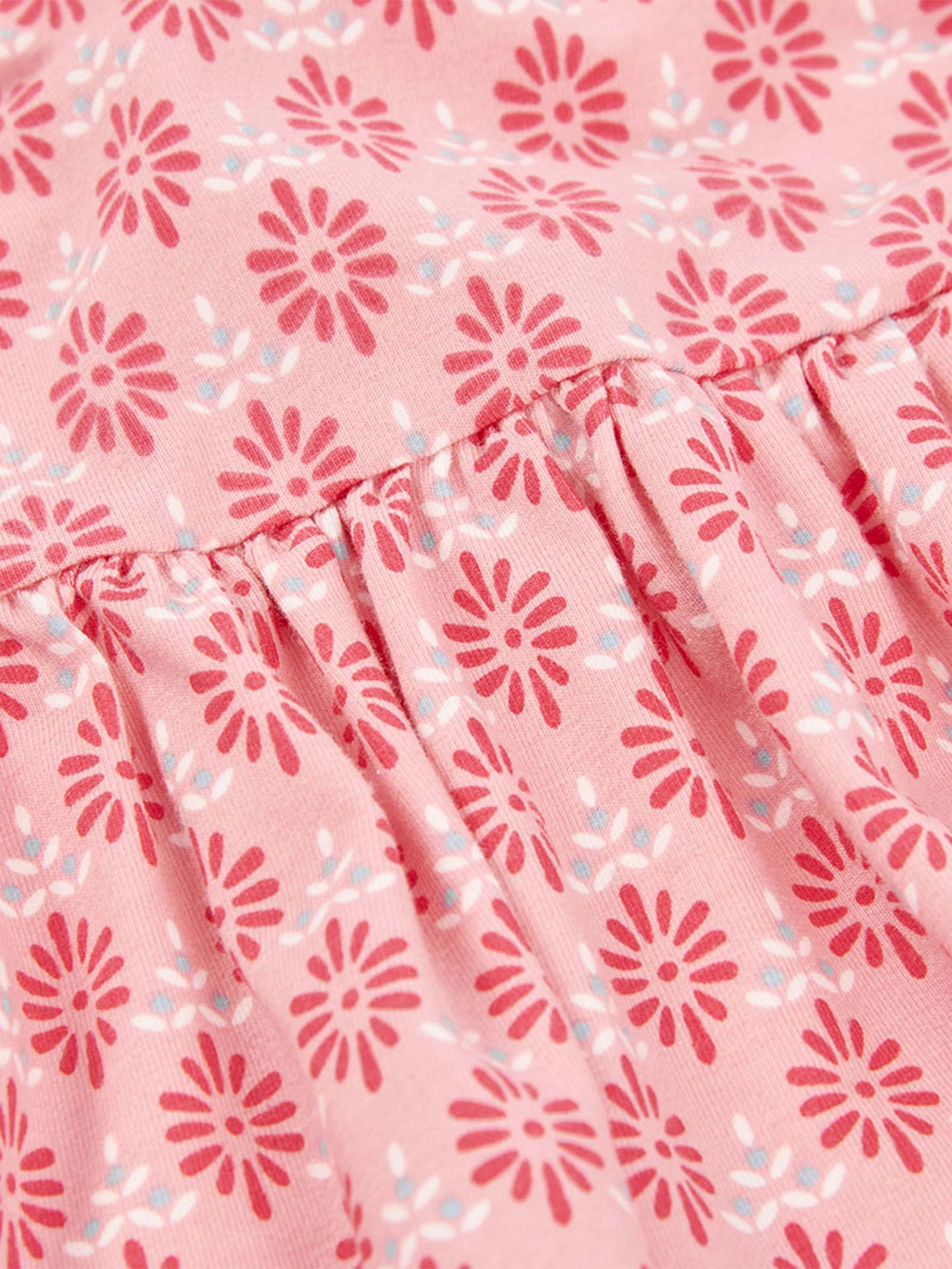 Vestido de Manga Curta com Padrão Geométrico