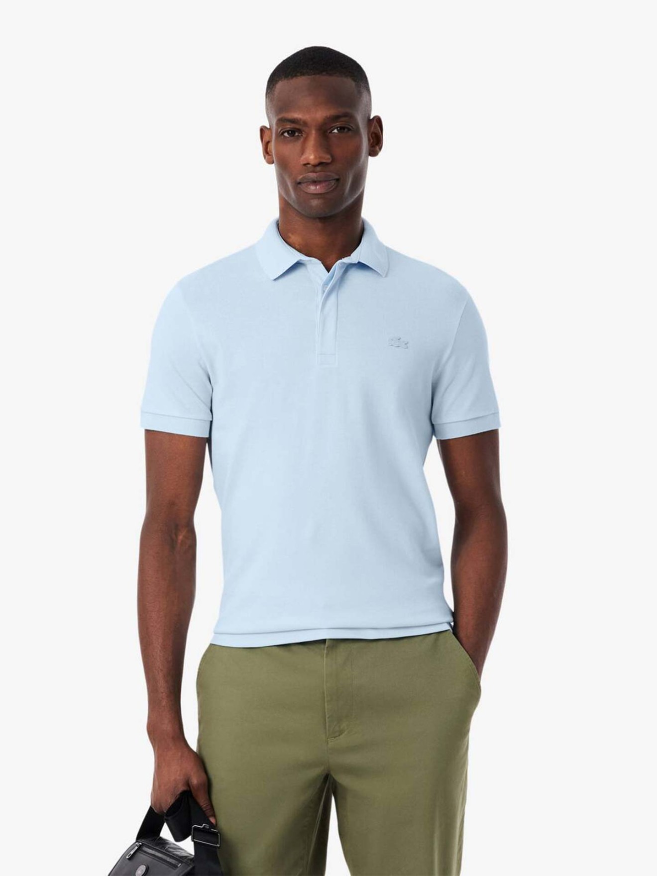 Polo Paris em Piqu� de Algod�o El�stico