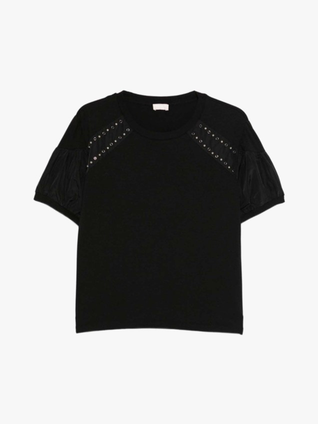 T-shirt com Mangas Bal�o